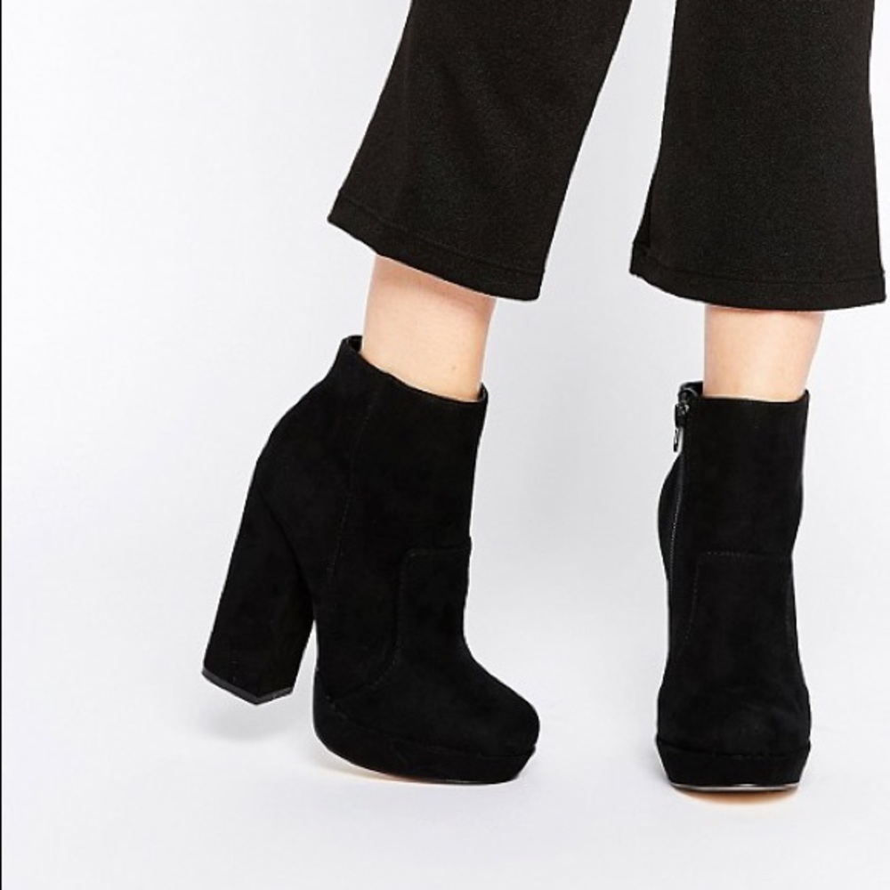 New Look | Platform Block Heel Ankle Boot
